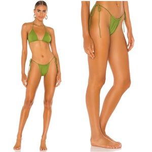 NWT Riot Swim Revolve Bixi Bikini Bottom Green
